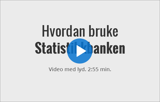 Hvordan bruke Statistikkbanken - video med lyd